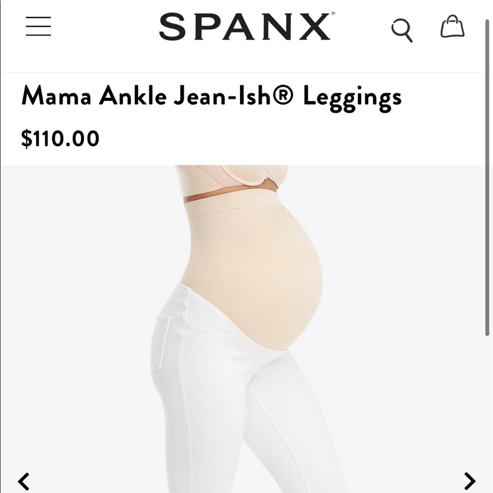 Spanx Maternity White Jeggings